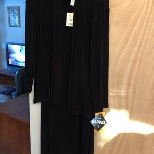 Black two piece dress